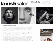 Tablet Screenshot of lavish-salon.com